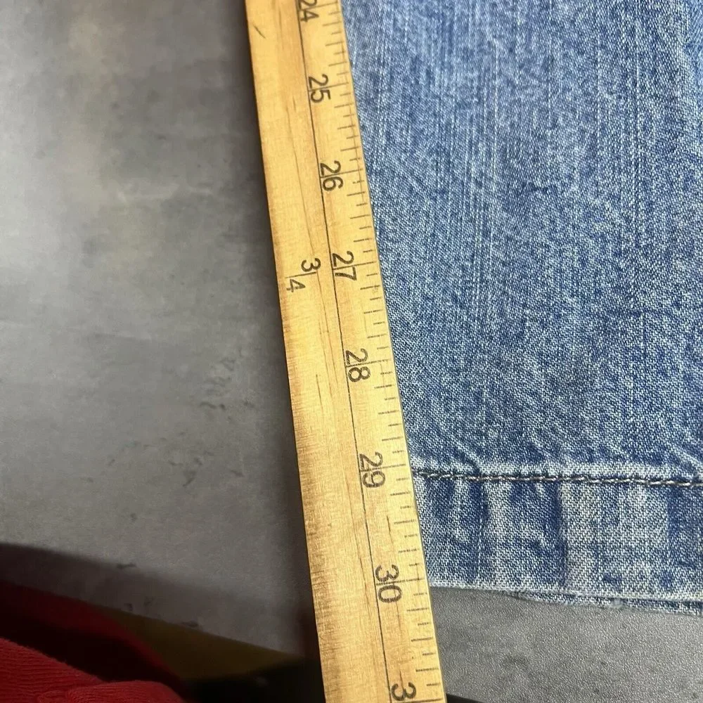 Levi Jeans Mens 35x30 Blue Denim Carpenter Light Wash Faded‎ Work Chore